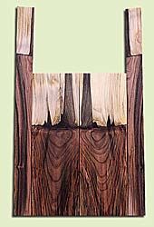 PIMS14389 - Grafted Pistachio, Mandolin Flat Top Back & Side Set, Salvaged from Commercial Grove, Amazing Colors & Contrast, Very Hard, Dense Fine Grain, Visually Stunning, Excellent Tone, 2 panels each 0.16" x 6.25" X 19", S2S, and 2 panels each 0.16" x 