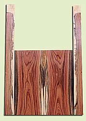 PIMS14405 - Grafted Pistachio, Mandolin Flat Top Back & Side Set, Salvaged from Commercial Grove, Amazing Colors & Contrast, Very Hard, Dense Fine Grain, Visually Stunning, Excellent Tone, 2 panels each 0.26" x 7.35" X 16.25", S2S, and 2 panels each 0.19"