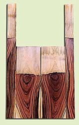 PIMS14414 - Grafted Pistachio, Mandolin Flat Top Back & Side Set, Salvaged from Commercial Grove, Amazing Colors & Contrast, Very Hard, Dense Fine Grain, Visually Stunning, Excellent Tone, 2 panels each 0.22" x 6" X 17.8", S2S, and 2 panels each 0.2" x 2.