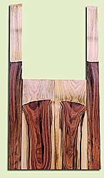 PIMS14418 - Grafted Pistachio, Mandolin Flat Top Back & Side Set, Salvaged from Commercial Grove, Amazing Colors & Contrast, Very Hard, Dense Fine Grain, Visually Stunning, Excellent Tone, 2 panels each 0.22" x 6" X 16.8", S2S, and 2 panels each 0.19" x 2